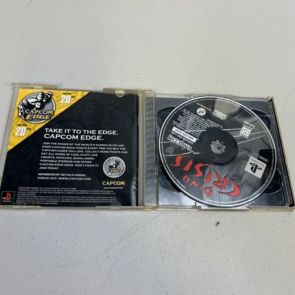 Dino Crisis w. Resident Evil 3 Demo PS1 Sony PlayStation 1, 1999 - Untested